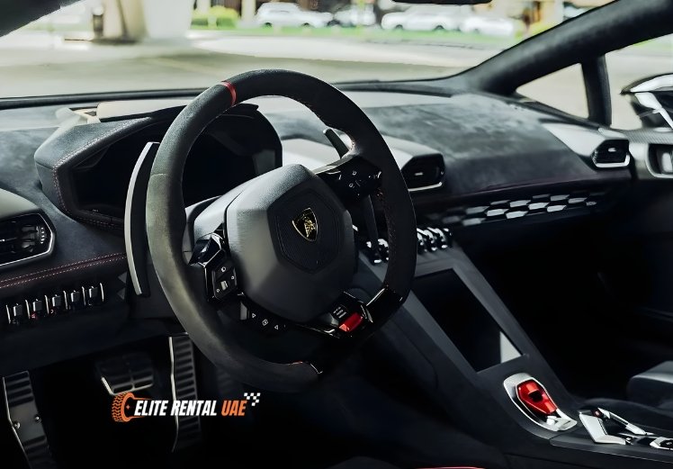 Lamborghini Huracan STO interior designed for performance available across the UAE