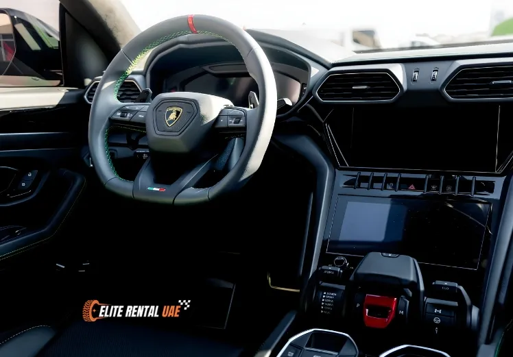 Lamborghini Urus S interior with advanced features and luxury finish