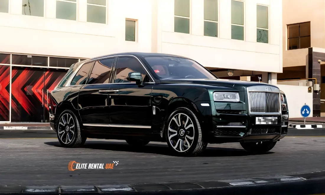 Rolls Royce Cullinan Black premium SUV available for luxury car rental