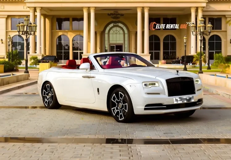 Rolls Royce Dawn convertible available for luxury car rental experience