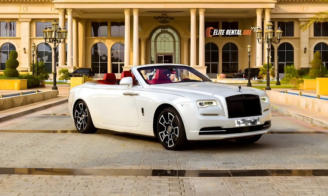 Rolls Royce Dawn convertible available for luxury car rental experience